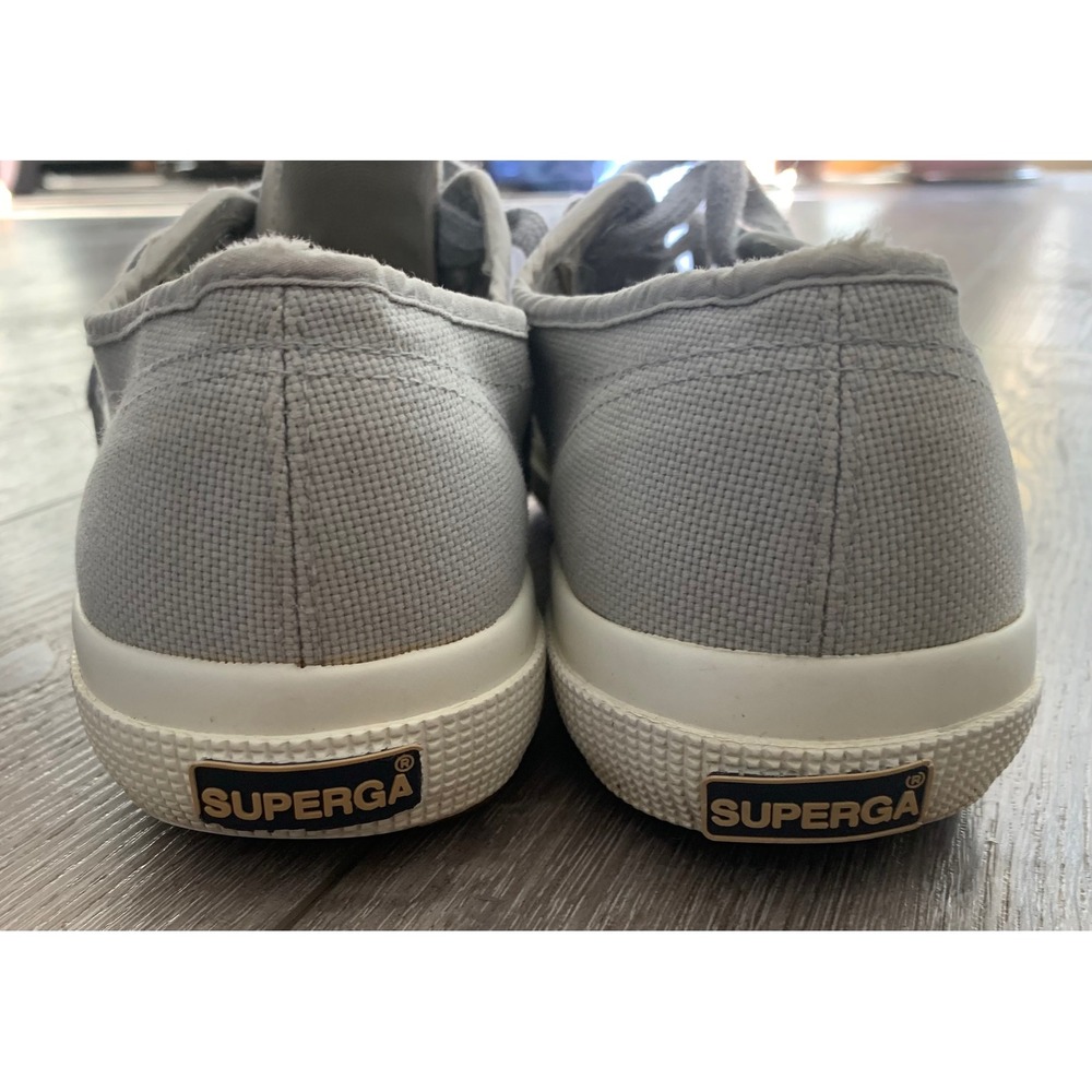 Superga  lClassic  Canvas Sneakers Mens 6.5 Womens 8 Skater Y2K Minimalist - Picture 3 of 6